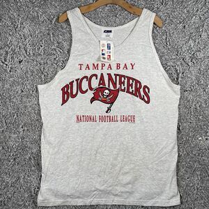 Vintage Tampa Bay Buccaneers Tank Top Men’s XL NFL 1997 Silver CSA SPORTS